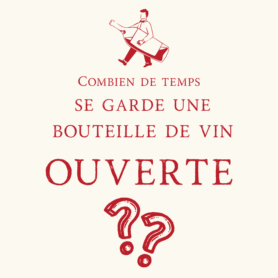 Combien de temps se garde une bouteille de vin ouverte ?
