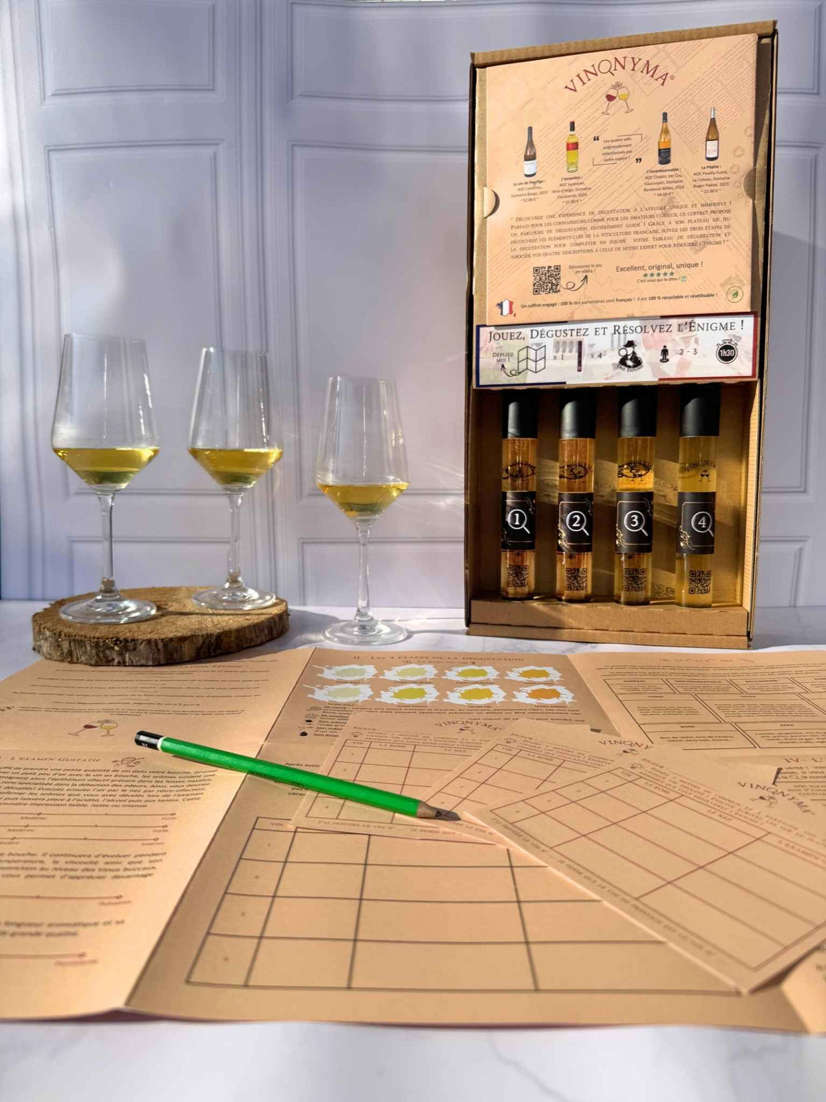 L'Œnologue en Herbe N°1 Vin Blanc : Jeu de Dégustation à l'Aveugle