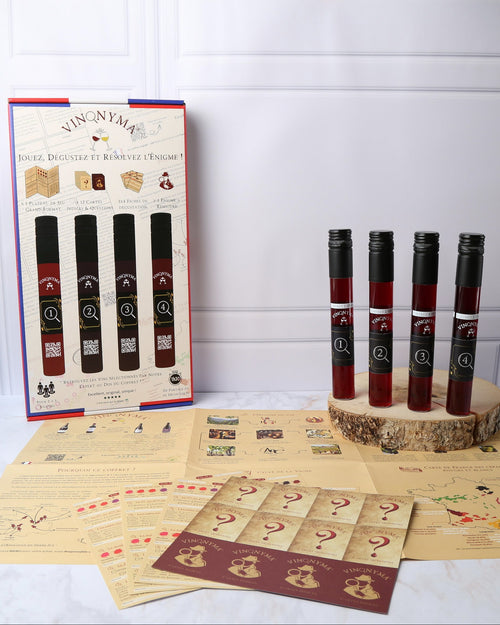 Coffret Vinonyma : Jeu de dégustation de vin à l'aveugle