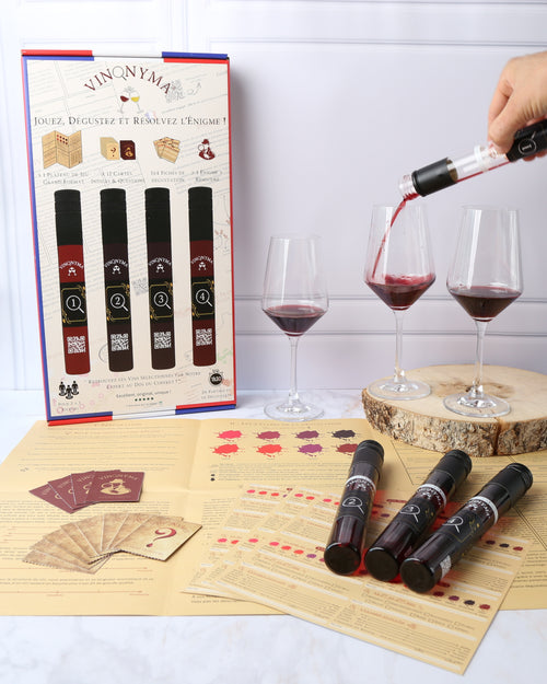 Coffret Vinonyma : Jeu de dégustation de vin à l'aveugle