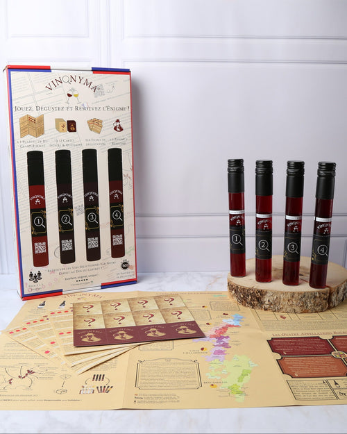 Coffret Vinonyma : Jeu de dégustation de vin à l'aveugle