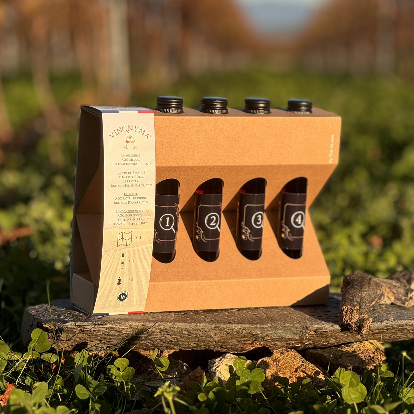 Vinonyma - Coffret de dégustation de vin à l'aveugle 